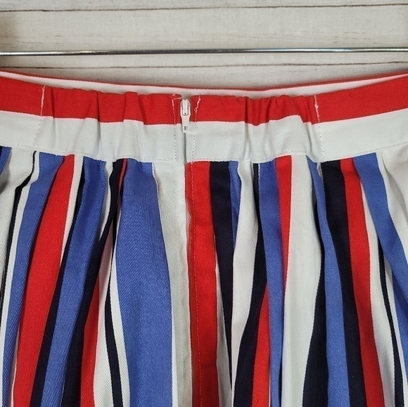 MODCLOTH VERTICAL STRIPED KNEE HIGH SKIRT, SZ LARGE - Picture 9 of 14